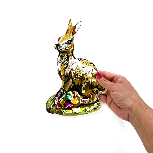Chocolate Bunny Wrapped in Foil